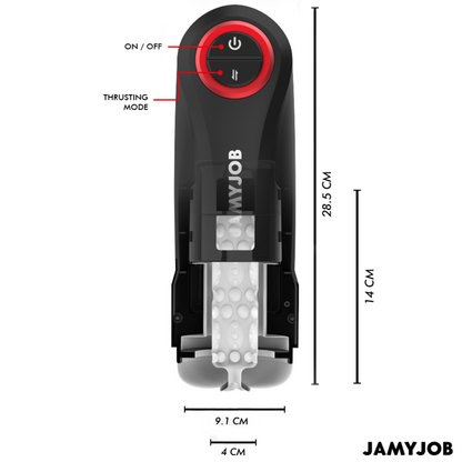 Masturbatori Uomo JamyJob Gravity Vaginale Nero