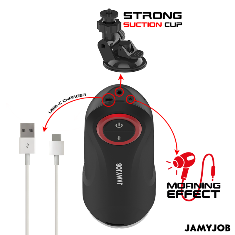 Masturbatori Uomo JamyJob Gravity Vaginale Nero