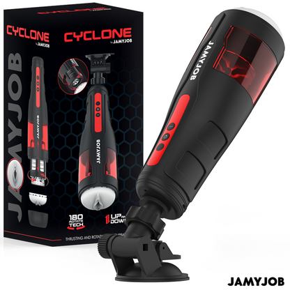 Masturbatori Uomo JamyJob Cyclone Vagina Nero/Rosso