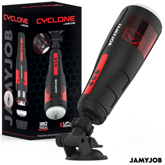 Masturbatori Uomo JamyJob Cyclone Vagina Nero/Rosso
