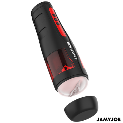 Masturbatori Uomo JamyJob Cyclone Vagina Nero/Rosso