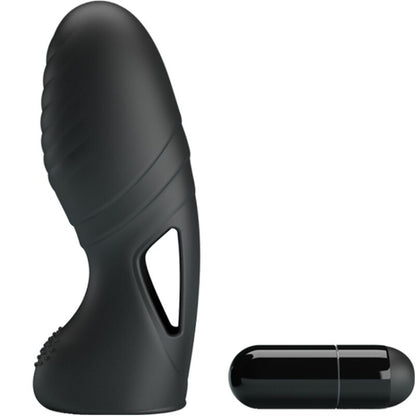 Pretty love - vibromasseur à doigt en silicone Alan noir
