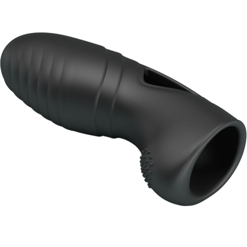 Pretty love - vibromasseur à doigt en silicone Alan noir
