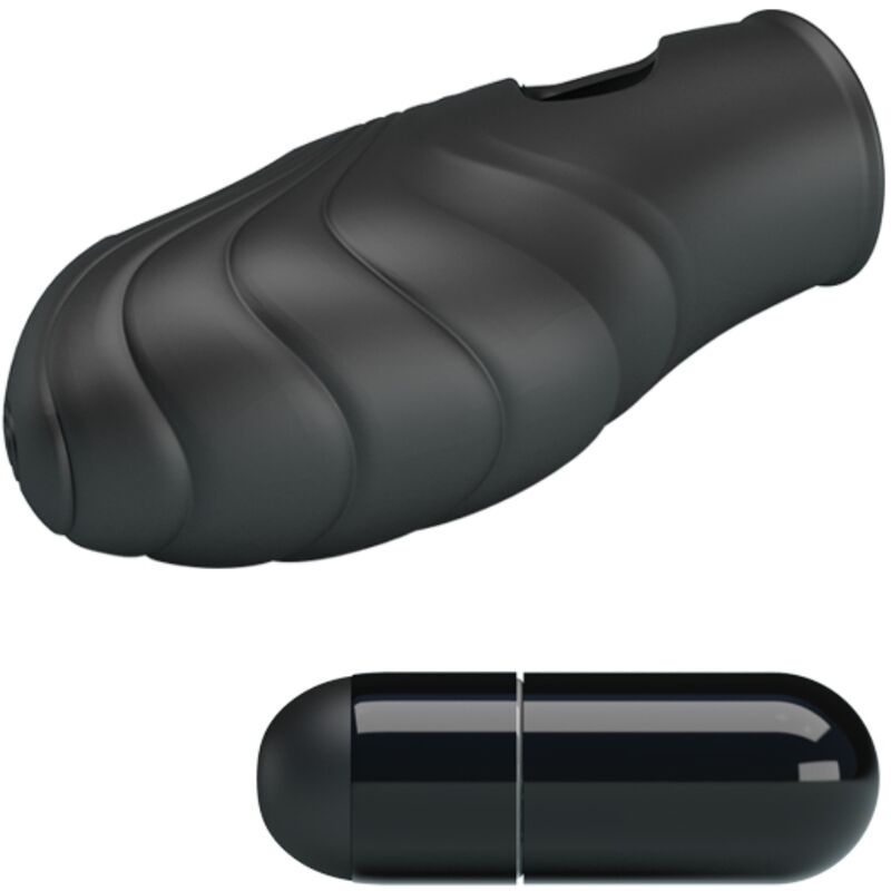 Pretty love - vibratore da dita in silicone lich nero