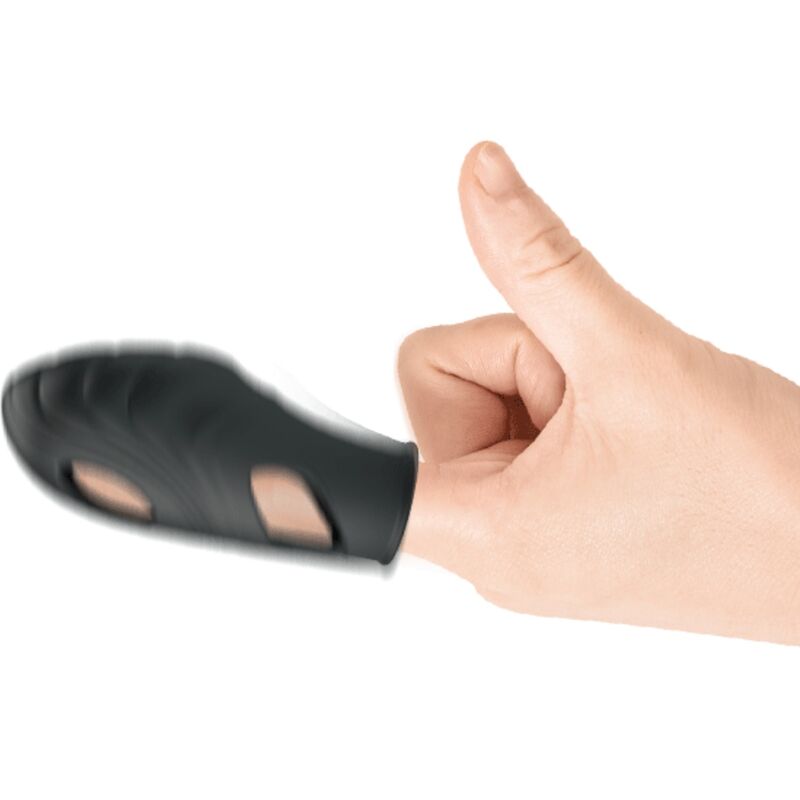 Pretty love - vibratore da dita in silicone lich nero