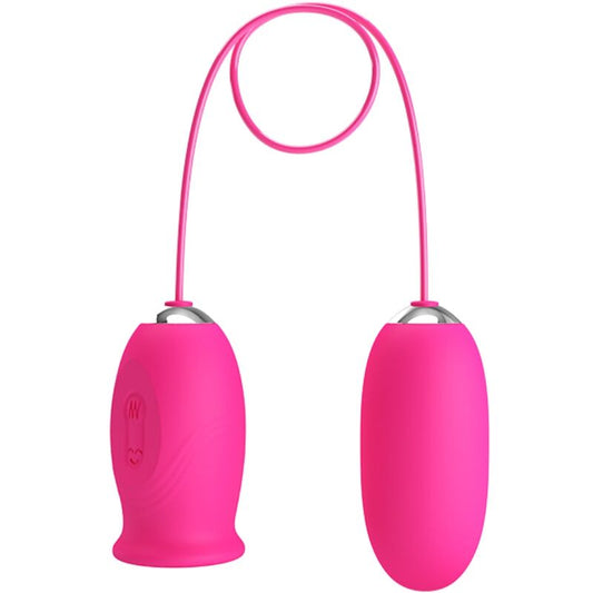Pretty love - ovulo vibrante a forma di margherita + lingua stimolante per il clitoride rosa