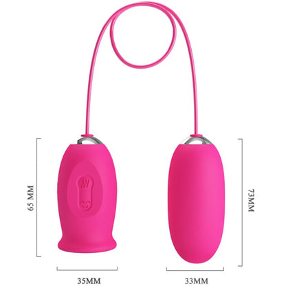 Pretty love - ovulo vibrante a forma di margherita + lingua stimolante per il clitoride rosa