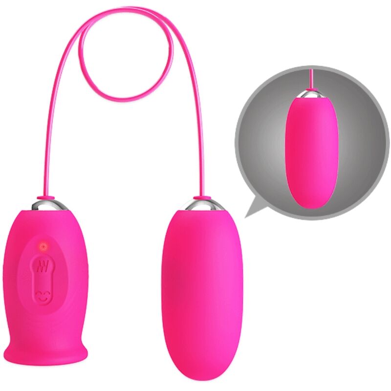 Pretty love - ovulo vibrante a forma di margherita + lingua stimolante per il clitoride rosa