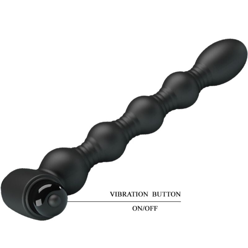 Pretty love - lynn silicone anal plug 10 vibrazioni nero