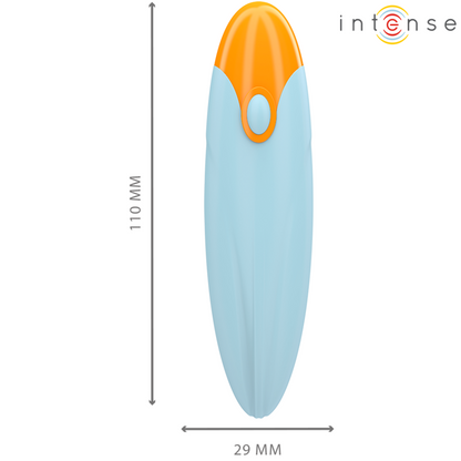 Intense - mike vibrating bullet 10 vibrazioni telecomando blu
