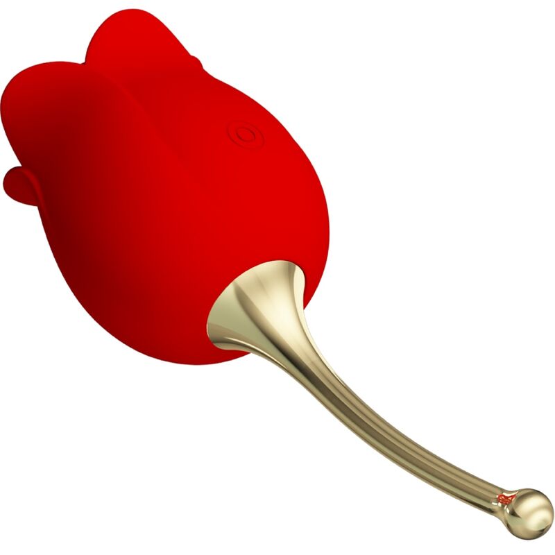 Pretty love - rose lover stimolatore clitorideo rose 12 vibrazioni rosso
