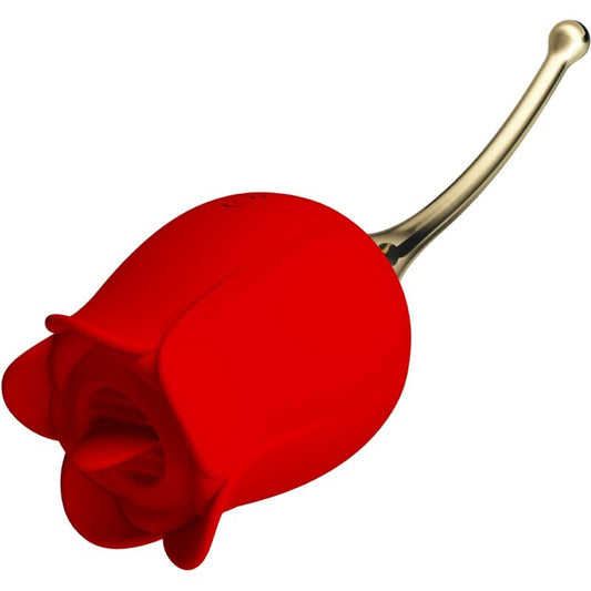 Pretty love - rose lover stimolatore clitorideo rose 12 vibrazioni rosso