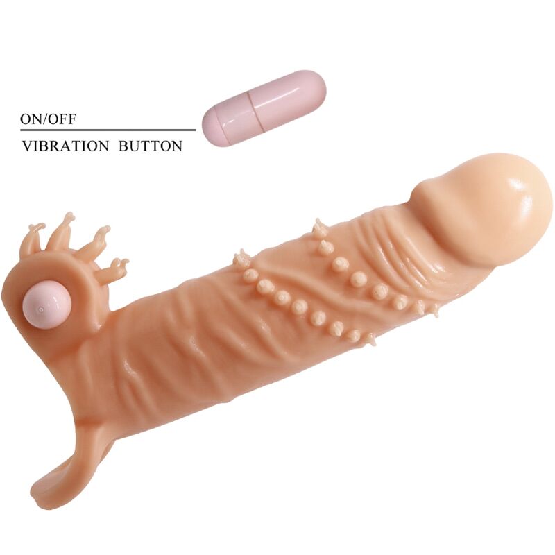 Pretty love - connor guaina per pene + stimolatore per clitoride flesh
