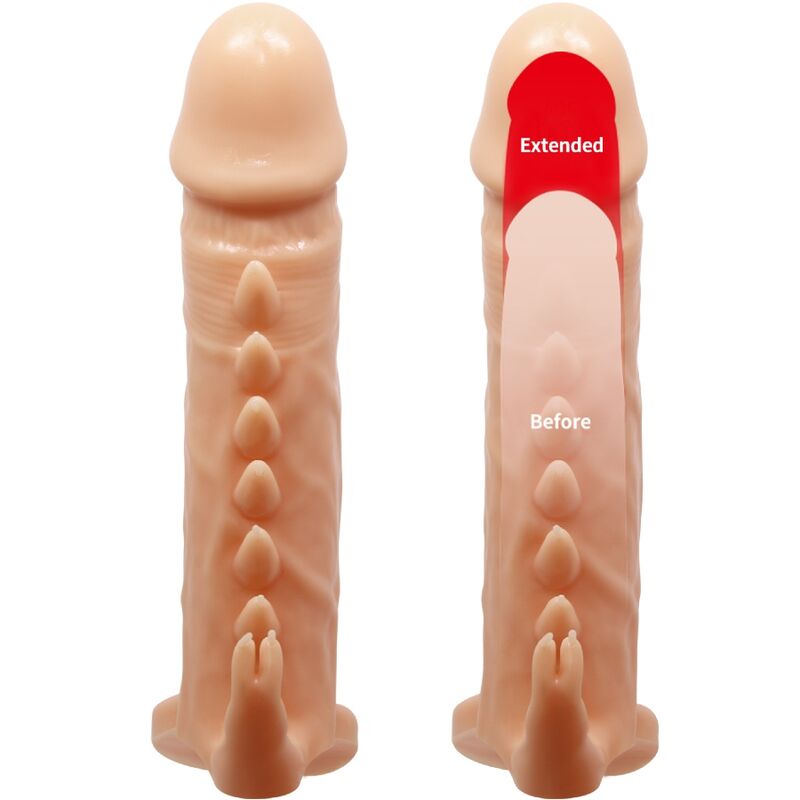Pretty love - emmit guaina per pene + stimolatore per clitoride flesh