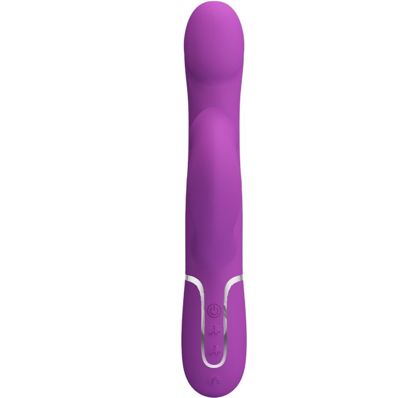 PRETTY LOVE - VIBROMASSEUR ET STIMULATEUR MULTIFONCTION 4 EN 1 VIOLET