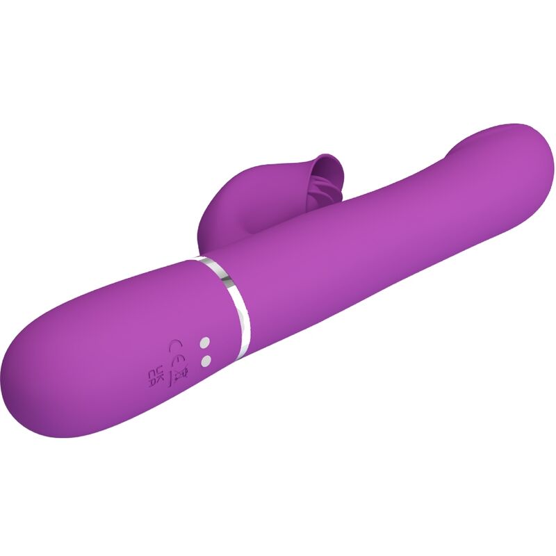 PRETTY LOVE - VIBROMASSEUR ET STIMULATEUR MULTIFONCTION 4 EN 1 VIOLET