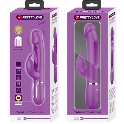 PRETTY LOVE - KAMPAS 3 IN 1 MULTIFUNZIONE VIBRATORE CONIGLIO VIOLA