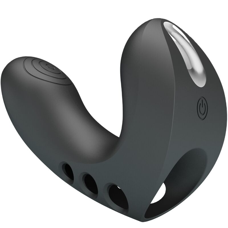 Pretty love - vibratore da dita camelia 7 vibrazioni nero