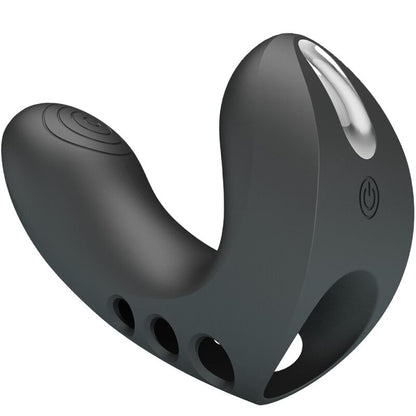 Pretty love - vibratore da dita camelia 7 vibrazioni nero
