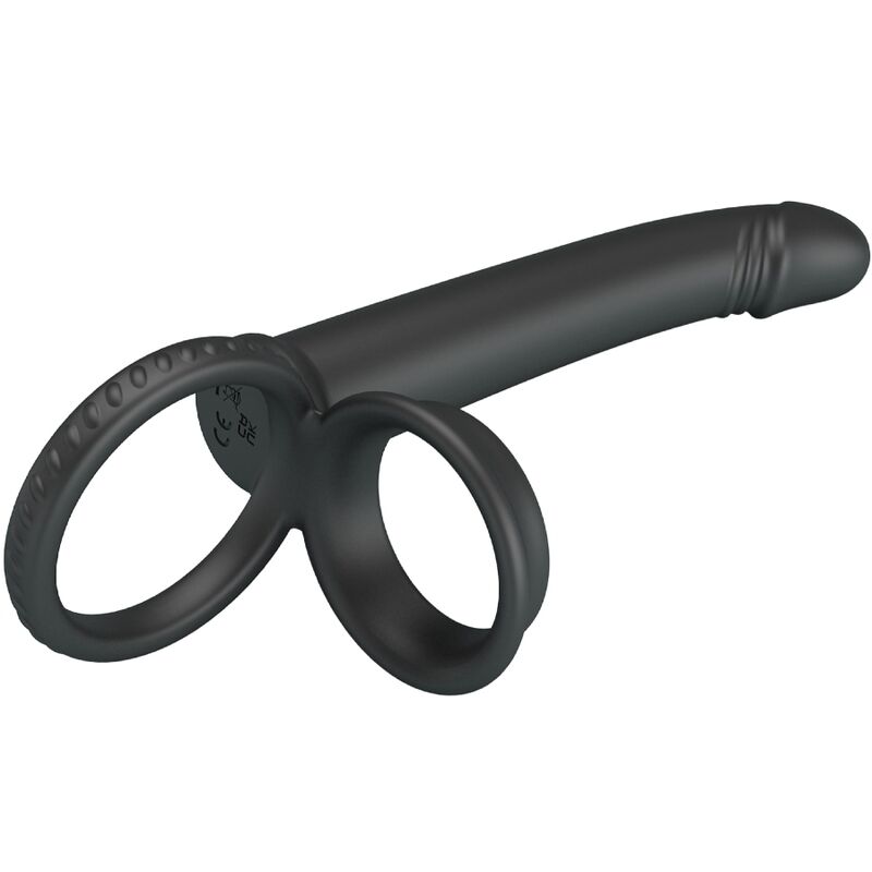 Pretty love - dillion doppia penetrazione doppio anello per il pene nero