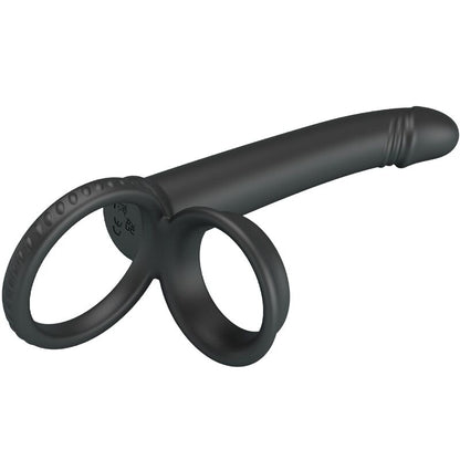 Pretty love - dillion doppia penetrazione doppio anello per il pene nero