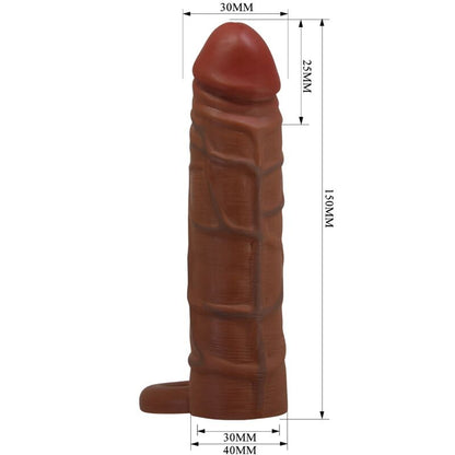 Pretty love - kaile guaina per pene con estensione da 2,5 cm mulatto