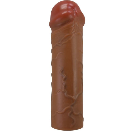 Pretty love - guaina per pene nile con estensione 2,5 cm mulatto