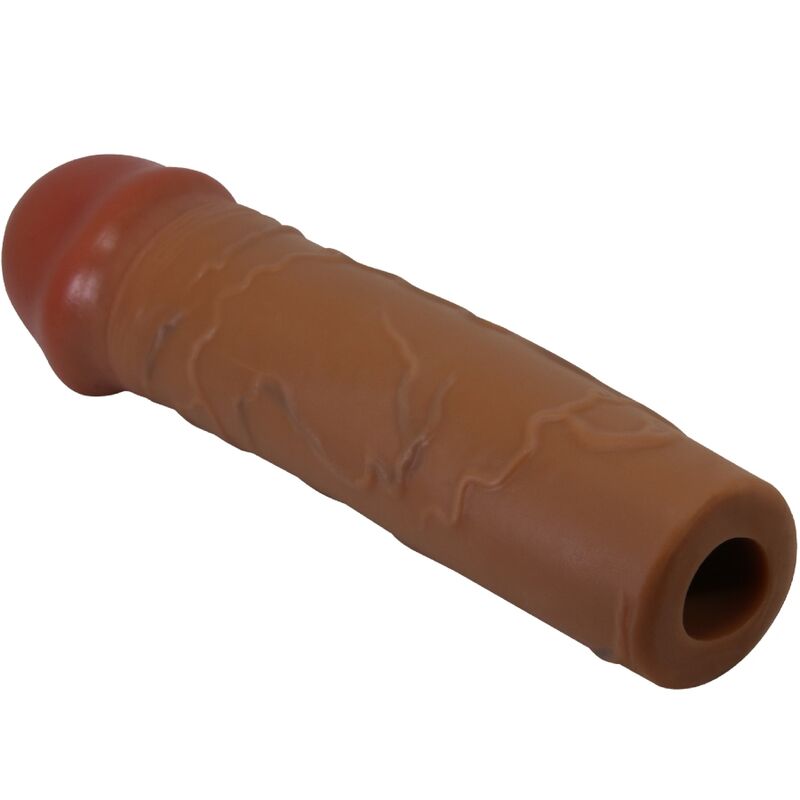 Pretty love - guaina per pene nile con estensione 2,5 cm mulatto