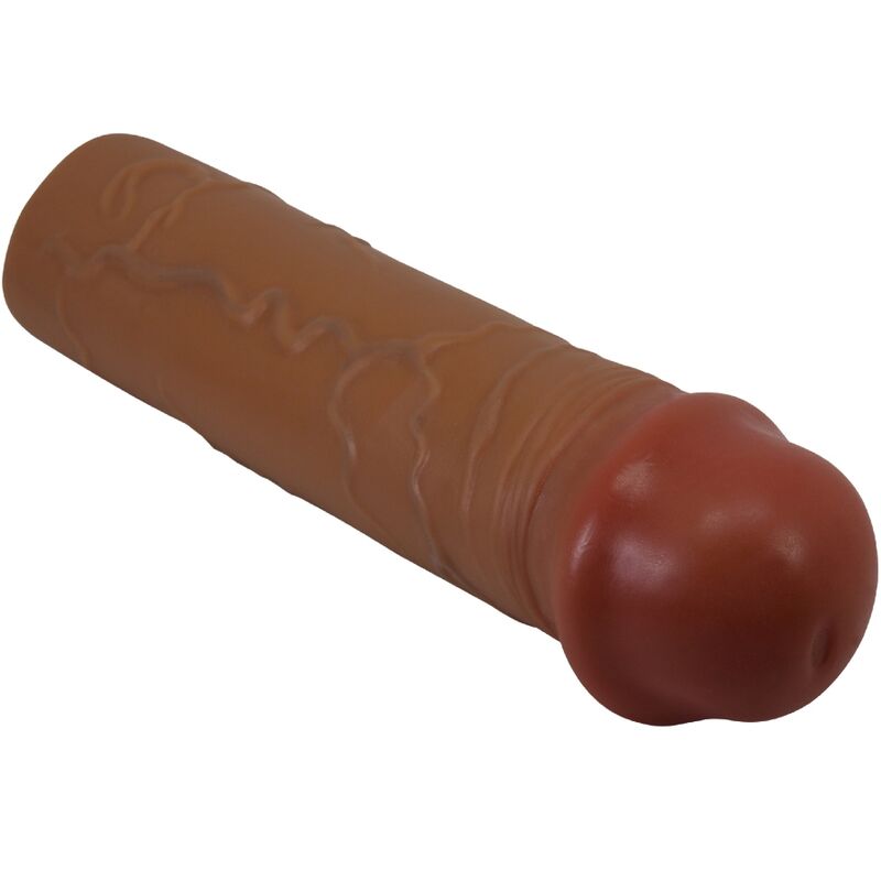 Pretty love - guaina per pene nile con estensione 2,5 cm mulatto