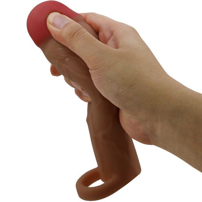 Pretty love - guaina per pene hani con estensione 5 cm mulatto
