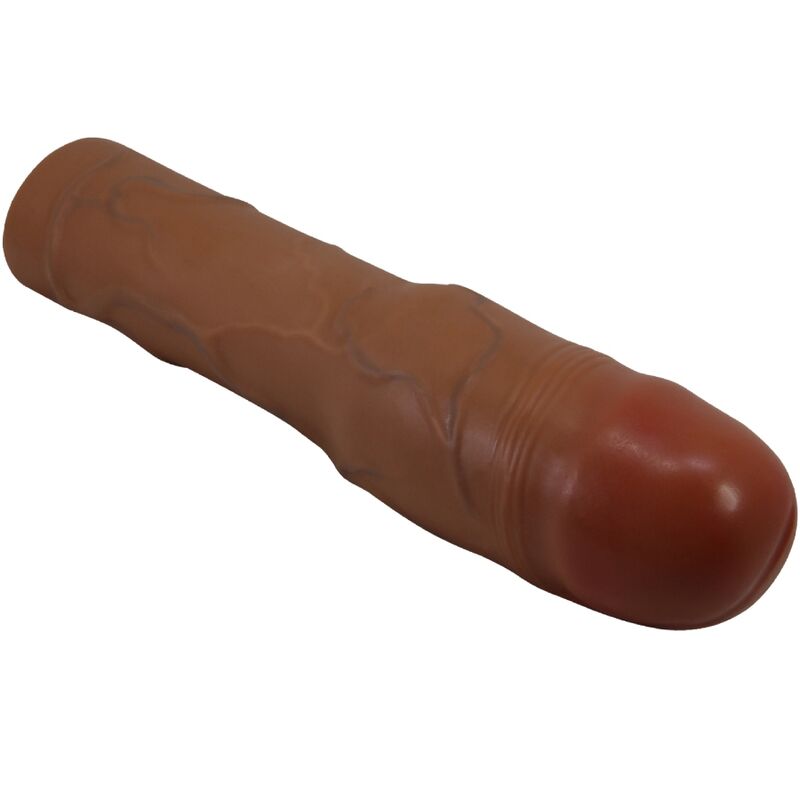 Pretty love - kylian guaina per pene con estensione 7,6 cm mulatto