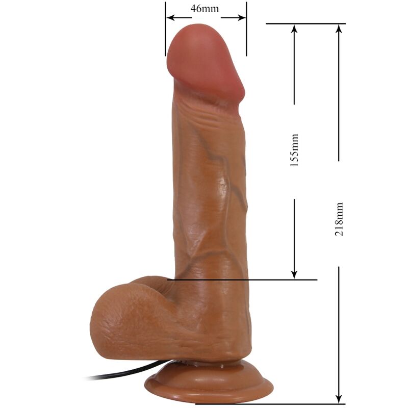 Baile - bahamut vibratore realistico 21,8 cm carne telecomando