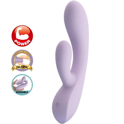 PRETTY LOVE - VIBRATEUR LAPIN ROSOLYN 10 VIBRATIONS VIOLET