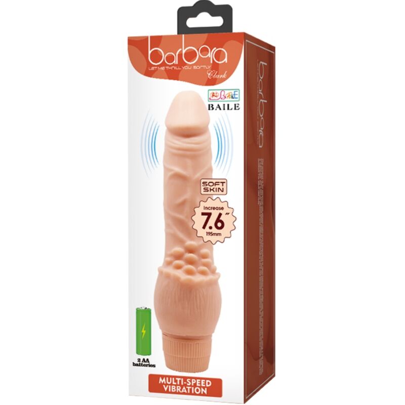 Baile - barbara vibratore realistico 19,5 cm carne