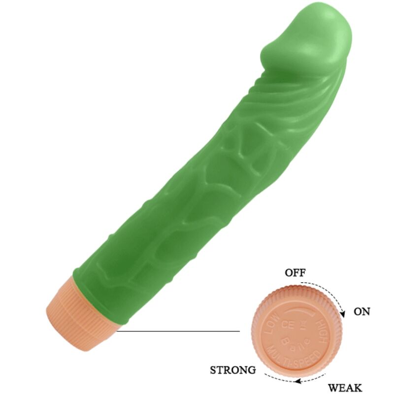 Baile - bill vibratore realistico 22,5 cm verde