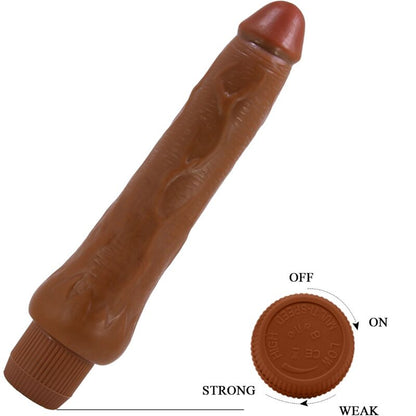 Baile - Dryade vibromasseur réaliste 25 cm mulâtre