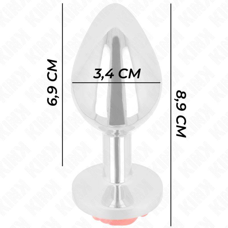 Kink - plug anale rosa rosso taglia m