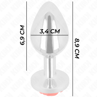 Kink - plug anale rosa rosso taglia m