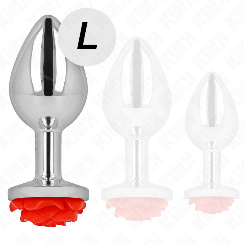 Kink - plug anale rosa rosso taglia l