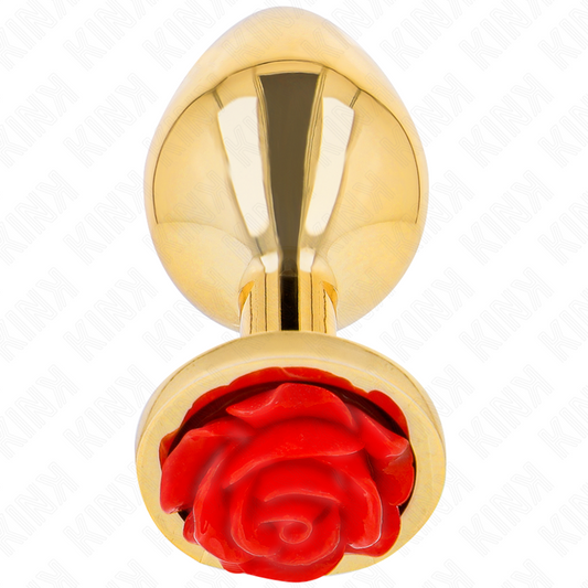 Kink - plug anale oro rosa rosso taglia m