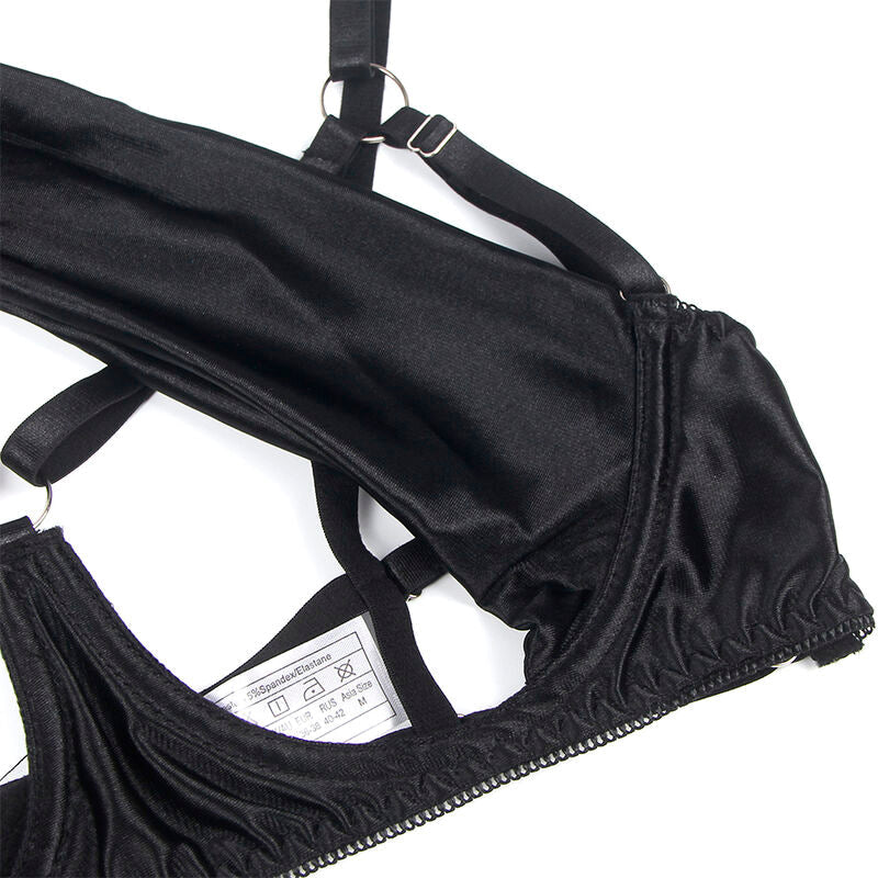 Subblime - 955205 completo reggiseno con fiocco nero regolabile l/xl