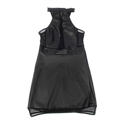 Subblime - 955489 abito con scollo alto e trasparenze nero l/xl