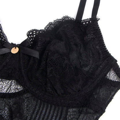 Subblime - 955625 body en dentelle avec fermeture à l'entrejambe noir l/xl