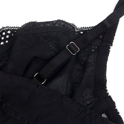 Subblime - 955625 body en dentelle avec fermeture à l'entrejambe noir l/xl