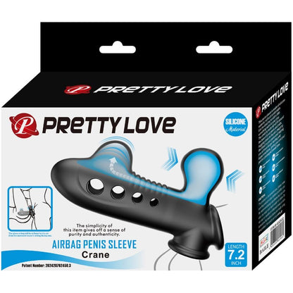 Pretty love - manicotto per pene crane con airbag nero