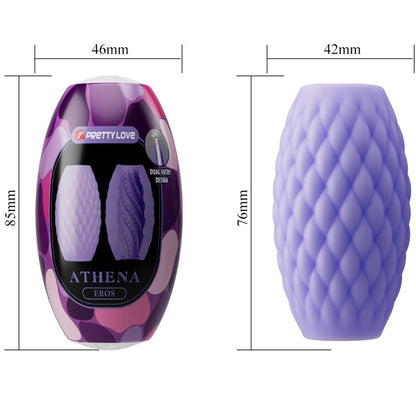 Pretty love - athena eros masturbateur masculin en silicone violet