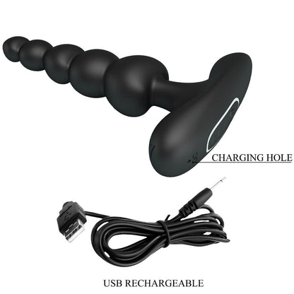 Pretty love - sidney vibratore anale 10 vibrazioni nero