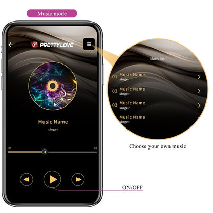 Pretty love - vibratore controllato da app leviathan viola