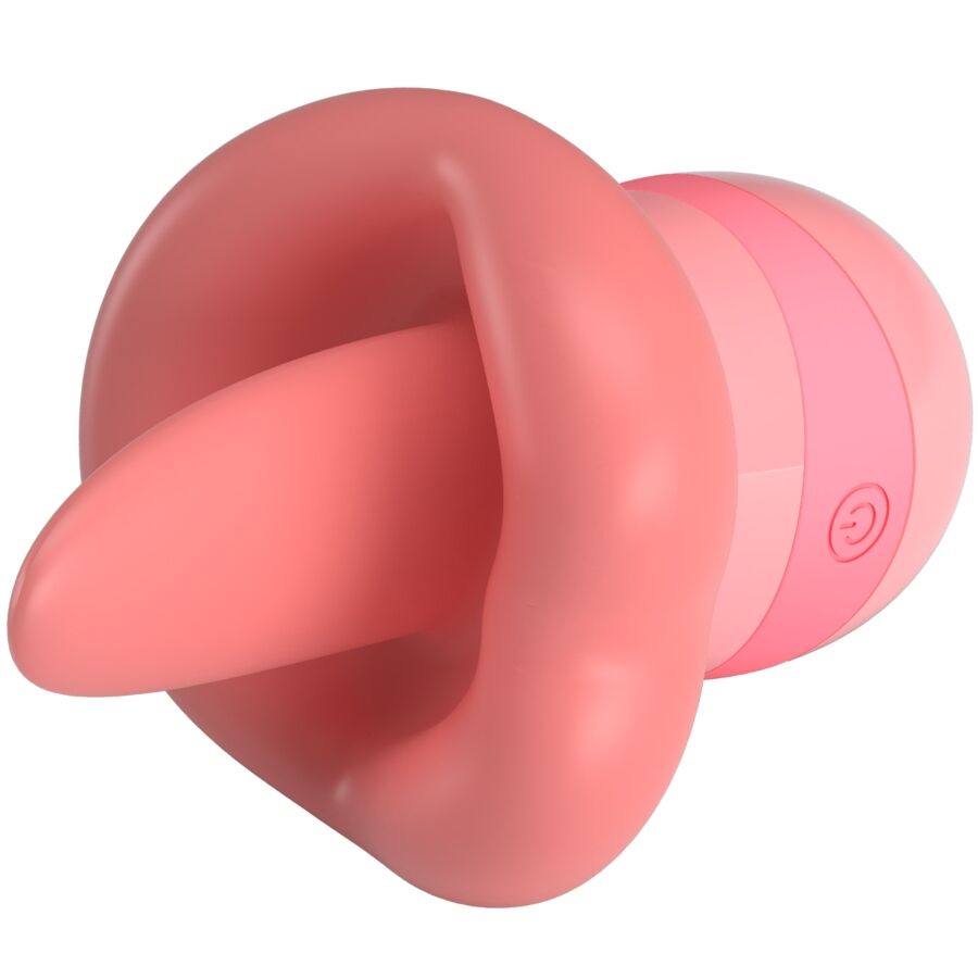 Pretty love - stimolatore per clitoride lingua kylee 10 vibrazioni rosa nudo