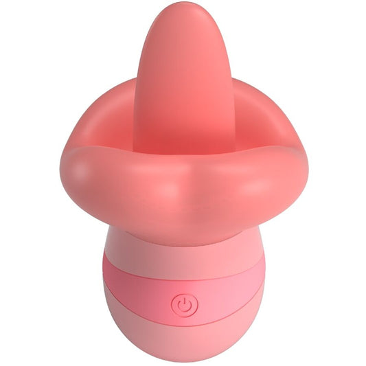 Pretty love - stimolatore per clitoride lingua kylee 10 vibrazioni rosa nudo